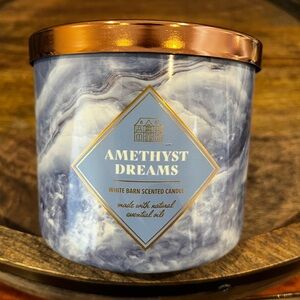 White Barn Amethyst Dreams 3-Wick Candle! Rare!